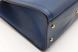 Gucci Navy Blue Leather Diana Bamboo Handle Tote Bag Eb0426lexzde