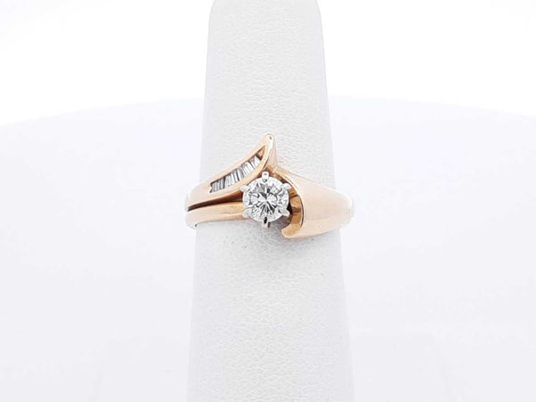 0.55 Cttw Diamond & 14k Yellow Gold Ring 4.7 Grams Size 6 Fw0825wzxdu