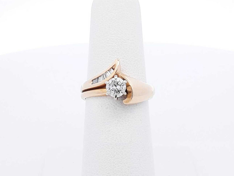 0.55 Cttw Diamond & 14k Yellow Gold Ring 4.7 Grams Size 6 Fw0825wzxdu