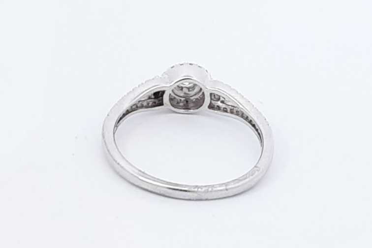 1.2ctw Diamond Ring In 10k White Gold 2.5 Grams Size 7 Eb0525ocxdu