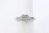 0.46ctw Diamond Ring In 10k White Gold 3.1 Grams Size 7 Eb1025lpxdu