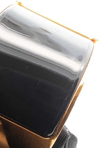 Hermès Extra Wide Clic H Gold-tone & Black Enamel Bangle Bracelet  7 Inch Fw0626lxzdu