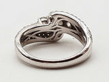 1.30 Cttw Natural Diamonds 14k White Gold 5.0g Ring Size 6.75 Do0426cxzde