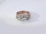 1.85 Cttw Diamond 14k Rose Gold Wedding Ring Size 8 Aa0925oexzsa