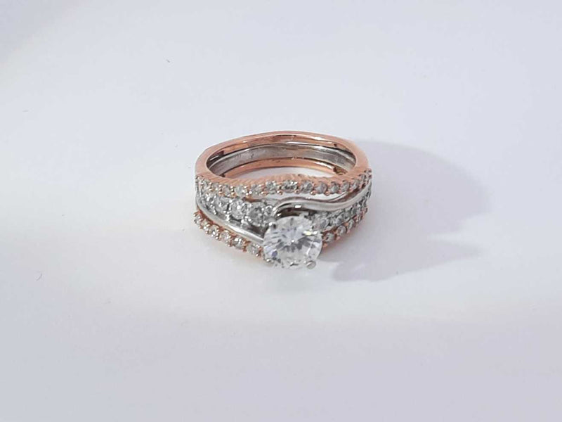 1.85 Cttw Diamond 14k Rose Gold Wedding Ring Size 8 Aa0925oexzsa