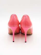 Jimmy Choo Hot Pink Patent Leather Pumps Size 36.5 Eb0626crsa