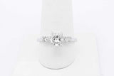 1.33cttw Diamond Ring In 14k White Gold 3.2 Grams Size 9 Eb0525oexzsa