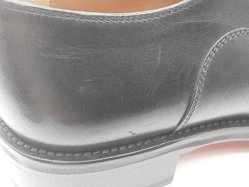 Christian Louboutin City Bro Flat Black Leather Shoes Size Eu 39.5 Do0425lxzde