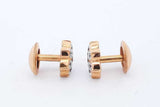 22k Yellow Gold 1.68cttw Diamond Flower Cufflinks 7.2 Grams Eb1125lrxzde