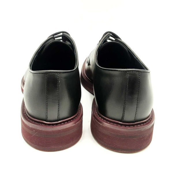 Versace Leather Derby Loafers Hs0824lrxsa