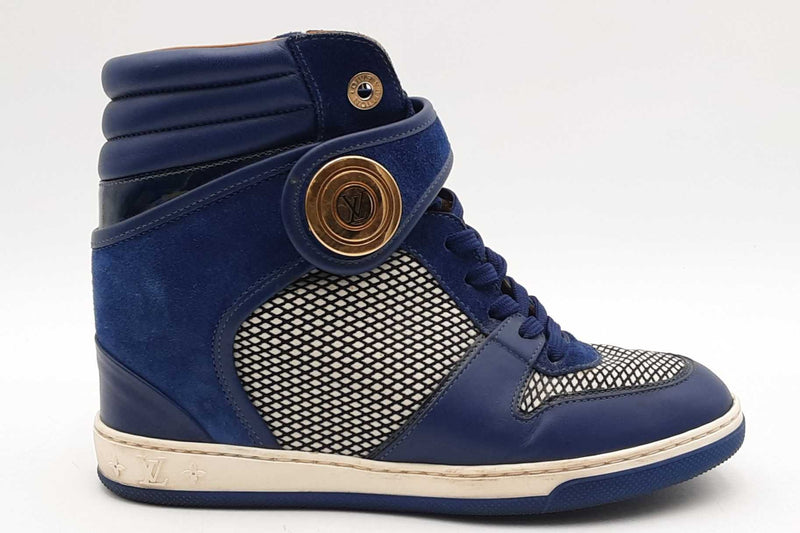 Louis Vuitton Postmark Wedge Sneakers Size 37 Eb1125prsa