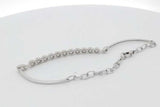 0.77cttw Diamond Bracelet In 14k White Gold 5.5 Grams 7 Inch Eb1026ixzsa