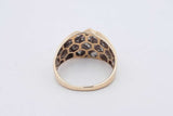 0.23cttw Channel Set Diamond Ring In 10k Yellow Gold 5.9g Size 11.75 Eb0626wxzsa