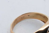 Heart Shaped Purple Gemstone & Diamond Ring 14k Yellow Gold 4.6g Sz 6 Eb426wxzsa