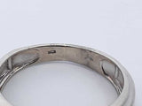 0.07ctw Diamond Ring In 10k White Gold 3.5 Grams Size 8.75 Eb0425ersa