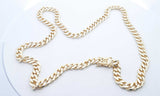 Gold Plated Sterling Silver Cuban Link Chain 78.71 Grams, 23.5 Inch Hs0224lepsa