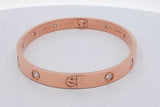 Cartier 18k Rose Gold Diamond Love Bracelet 32.01 Grams Size 18 Eb0726exxzsa