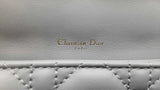 Christian Dior My Daily Dior Pouch In Cloud Blue Cannage Lambskin Fw00725lzxzdu