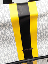 Michael Kors Cooper Logo Backpack In Mk Monogram Coated Canvas Fw0226rxdu