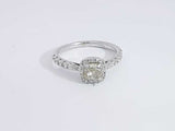 .55 Cttw Diamond 18k White Gold Ring 3.7 Grams Size 6.5 Aa0725wzxsa