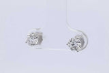 1.0cttw Lab Grown Diamond Stud Earrings In 14k White Gold 0.8 Grams Eb0326orxdu