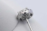 0.3cttw Diamond Stud Earrings In 14k White Gold 1.9 Grams Eb0326olxdu