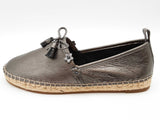 Coach Floralapp Mt Espadrille Gunmetal Silver Slip Ons Size Us 6b Do0425oxde