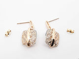 Diamond, Quartz, & 14k Yellow Gold Drop Earrings 4.4 Grams Fw05260olrdu