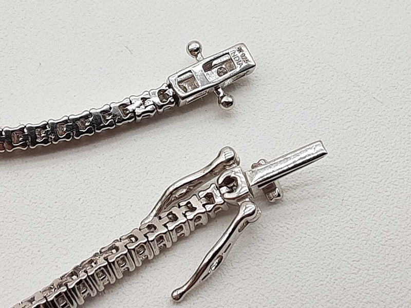 1.90 Cttw Lab Grown Diamonds 0.925 Silver 6.2g Tennis Bracelet 6.75 In Do0325ooxde