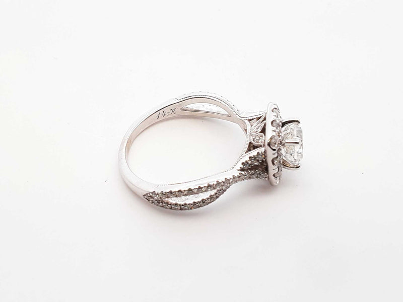 Neil Lane 1.7 Cttw Diamond & 14k White Gold Ring 4.7 Grams Size 8 Fw0425lrzxdu