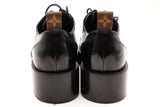 Louis Vuitton Black Patent Leather Blooms Platform Derby Shoes Sz 40 Eb0126rxzde