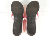 Balenciaga Round Leather Logo Strap Sweet Pink Sandals Size 11 Sd0826lrzde