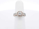 1.36 Cttw Diamond & 14k Gold Halo Ring With Cert 6.3 Grams Size 5.25 Fw0625rwzdu