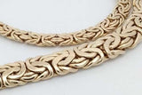 14k Yellow Gold Byzantine Link Chain Necklace 21.8 Grams 19 Inch Eb0926lopxsa