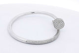 Cartier Diamond Juste Un Clou 18k White Gold Bracelet 29.6g Sz 16 Eb1024lrxxzsa