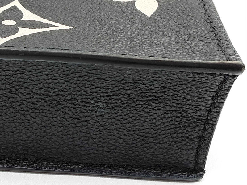 Louis Vuitton Petite Sac Plat Black Giant Monogram Empriente Leather Shoulder Bag Do0525loxzde