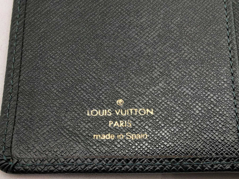 Louis Vuitton Taiga Porte Valeurs Wallet In Dark Green Fw1224crsa