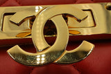 Chanel Red Quilted Lambskin Golden Class Wallet On Chain Eb0125ixzsa