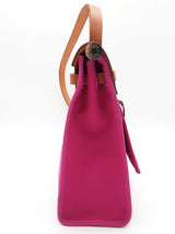 Hermes Herbag 31 Rose Pourpre Pink Canvas Crossbody Bag Do1225lexzde