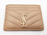 Ysl Saint Laurent Beige Cassandre Card Case Sd0626llrdu