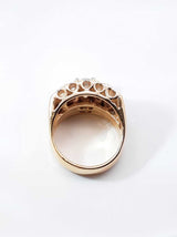 3.0 Cttw Diamond & Sapphire Wedding Ring In 14k Gold 9.9g Size 6.25 Fw0826lcrxdu
