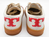 Tory Burch 75877 White Red Leather Gum Sole Court Shoes Size Us 7 Do0126pxde