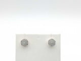 0.50 Dwt Diamond 10k Yellow Gold 2 Grams Cluster Earrings Mk1225lxzmia