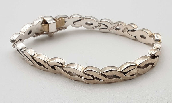 Sterling Silver Fancy Braided Link Bracelet 6.5 In Dolxsa 144010026634