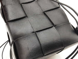 Bottega Veneta Cassette Bucket Bag In Black Maxi-intrecciato Lambskin Leather Fw0726izxdu