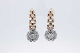 2.32cttw Diamond Drop Stud Earrings In 14k Yellow Gold 6.7 Grams Eb0826lixzsa