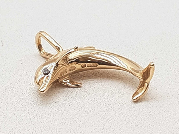 14k Yellow Gold 5.1g Dolphin Pendant Do1224orrde