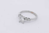 1.33cttw Diamond Ring In 14k White Gold 3.2 Grams Size 9 Eb0525oexzsa