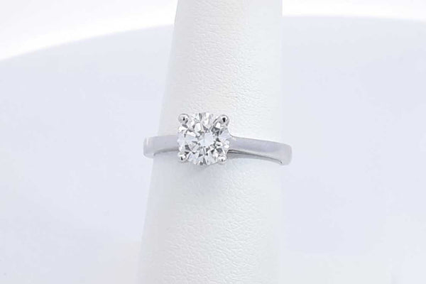 1.02ctw Lab Grown Round Diamond Ring 10k White Gold 3 Grams Size 6 Eb1124osrdu