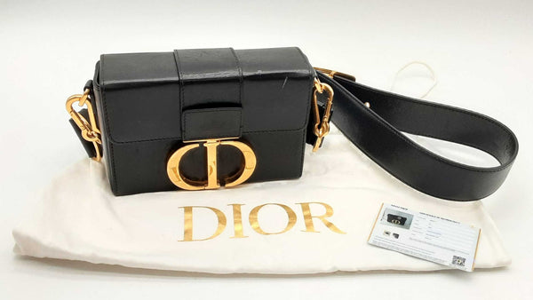 Christian Dior Black Box Leather 30 Montaigne Crossbody Lh0125ixzde